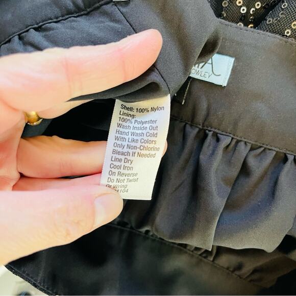 NEW Cynthia Rowley black sequin evening holiday party mini skirt 8 - Picture 7 of 7